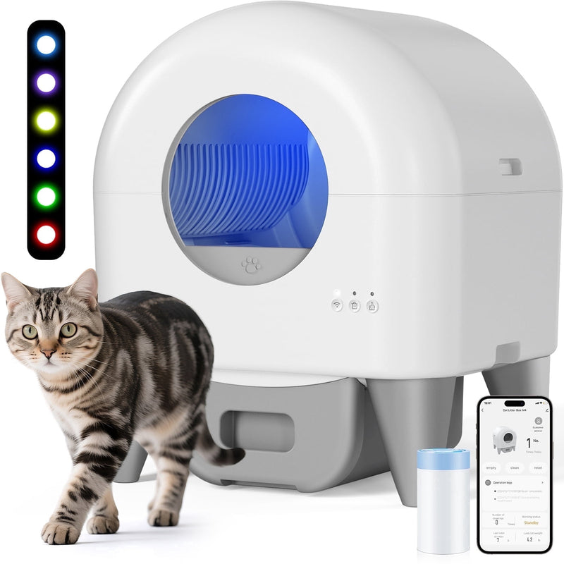 Automatic Cat Toy with Speedy Tail - Automatic Rolling Ball, Durable Interactive Play Toy for Indoor Cats & Kittens