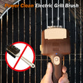 BBQ Grill Brush for Outdoor Grill, Cordless Electric Grill Cleaner, Rechargeable Grill Cleaning Stainless Steel Brush, Grill Scraper, BBQ Accessories Brown
