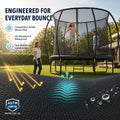 Outdoor Trampoline with Enclosure Net, ASTM & CPSIA Certified Heavy-Duty Backyard Trampoline for Kids