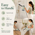Handheld Steam Cleaner, Portable Steamer for Cleaning with 18PCS Accessories, 12s Fast Heating, Pressurized Steam Cleaner for Home, Kitchen, Bathroom, Car Detailing, Window, and Clothes, Green