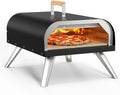 Pizza Oven Outdoor 12" Multi-Fuel – Wood Fire & Propane Pizza Oven (Burner Sold Separately), Outdoor Pizza Oven Reaches 720°F with Pizza Stone & Peel, Portable for Backyard, Camping, Tailgating