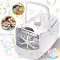 ubble Machine for Kids, High Output Bubble Maker Blower for Parties, Blue