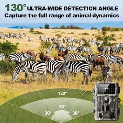 MRSCRET 4K 60MP WiFi Trail Camera,Game Cameras with Night Vision Motion Activated Waterproof,Suitable for Outdoor Wildlife Detection, Monitoring Home Security