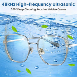 Ultrasonic Jewelry Cleaner with Dual Cleaning Modes and Stainless Steel Tank