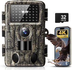 MRSCRET 4K 60MP WiFi Trail Camera,Game Cameras with Night Vision Motion Activated Waterproof,Suitable for Outdoor Wildlife Detection, Monitoring Home Security