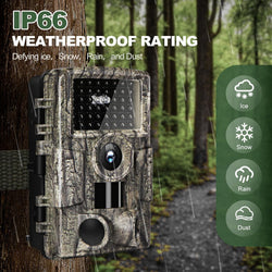 MRSCRET 4K 60MP WiFi Trail Camera,Game Cameras with Night Vision Motion Activated Waterproof,Suitable for Outdoor Wildlife Detection, Monitoring Home Security