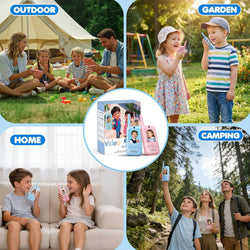 Kids Video Walkie Talkies 2 Pack with Camera, Voice Modes, Games & USB-C Charging