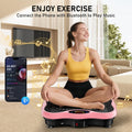 Vibration Plate Exercise Machine with 130 Speeds, Bluetooth, Remote and Resistance Bands