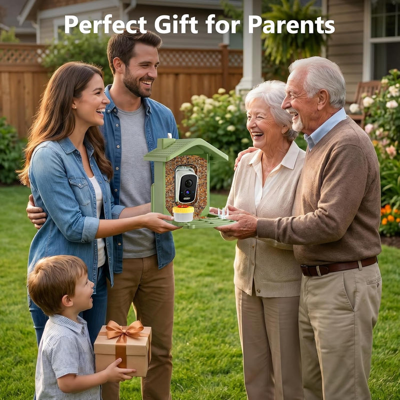 Solar Smart Bird Feeder with Camera, AI Bird Recognition and App Alerts