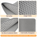 Soft Leakproof EVA Cat Litter Mat, Double-Layer Honeycomb Design Trapper, Easy-Clean Floor Protection Accessory for Cat Litter Boxes #Summervibes #petLovers